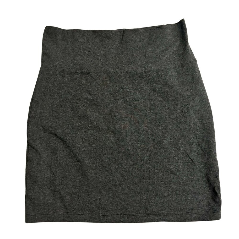 Charlotte Russe Skirt Gray Size Medium Cotton/Spandex Gray